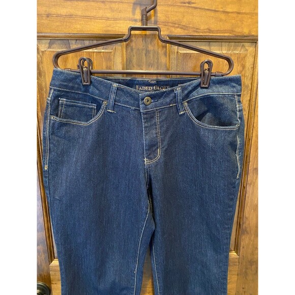 Faded Glory Womens Dark Denim Plus Size 14 Western Jeans Cowgirl Rodeo - Picture 2 of 11